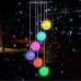 Светодиодная уличная гирлянда, на солнечной батарее, RGB, хрустальные шары