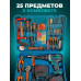 Дрель + Набор Инструментов в Чемодане (2 Аккумулятора) 1344-2 Беспроводной шуруповерт
