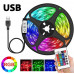Светодиодная лента LED RGB USB APP SF-2 самоклеющаяся 5 м с пультом ДУ на 300 диодов