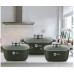 Набор кастрюль с гранитным покрытием Higher kitchen НК-302 Черный