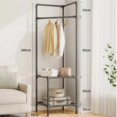 Напольная угловая вертикальная вешалка для одежды и обуви Corner coat rack (RD-2) Стойка-вешалка в гардеробную