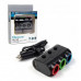 Разветвитель прикуривателя на 3 гнезда c 2 USB 12-24V