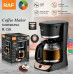 Капельная кофеварка с стеклянным кофейником 900 Вт 1.3 л RAF R.139 Кофеварка для дома
