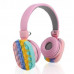 Беспроводные Bluetooth наушники для детей и подростков CXT 806E в стиле Pop IT