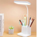 Светодиодная настольная лампа Led table lamp qp-2209-B с USB Гибкая светодиодная лампа на аккумуляторе