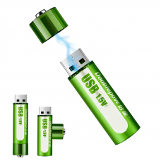 Аккумуляторная USB-батарейка FluCat USB AA 1.5V 1500 mAh 2 шт.