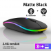 Беспроводная бесшумная мышь BauTech Со светодиодной RGB подсветкой аккумуляторная + 2.4 ГГц