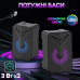 Колонки для ПК Aoas e-005 с поддержкой USB 2.0 и светодиодной подсветкой