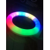 Кольцевая светодиоднная LED лампа RGB разноцветная 11см A4S для фото и видеосъемки с креплением прищепкой