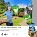 Уличная WIFI камера видеонаблюдения с двумя объективами Smart PTZ 2/2Mп, APP V380Pro, ночная съёмка