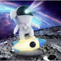 Лазерный ночник проектор галактики Астронавт на луне Проекционный 3d светильник ночник