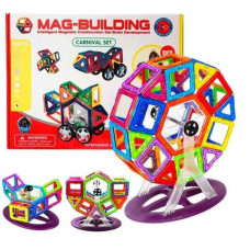 Магнитный конструктор Mag Building из пластиковых фигур в коробке 48 деталей для детского творчества