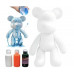 Набор для творчества Флюидный Мишка Раскраска DIY Creative Fluid Bear 23 см 3 краски в комплекте
