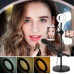 Кольцевой светильник ing LED Youtuber с двойной поддержкой микрофона для фото и видео HA-12