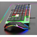 Комплект игровая клавиатура KM-5003 проводная USB с подсветкой RGB и геймерская мышка