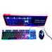 Комплект игровая клавиатура KM-5003 проводная USB с подсветкой RGB и геймерская мышка