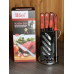 Набор ножей из нержавеющей стали с подставкой Kitchen knife B12418 (8 предметов)
