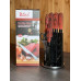 Набор ножей из нержавеющей стали с подставкой Kitchen knife B12418 (8 предметов)