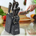 Набор ножей из нержавеющей стали с подставкой Kitchen knife B12432 (8 предметов)