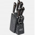Набор ножей из нержавеющей стали с подставкой Kitchen knife B12432 (8 предметов)