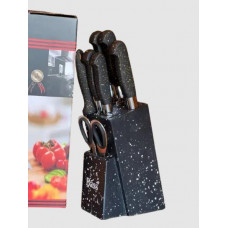 Набор ножей из нержавеющей стали с подставкой Kitchen knife B12632 (8 предметов)