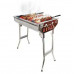 Переносной мангал BARBECUE TRAY 883 CA-12 730*350*190 мм Портативный гриль барбекю
