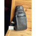 Мужская сумка однолямочная через плечо Сумка-слинг Backpack for men AND JASPER 2146 Рюкзак черный эко-кожа