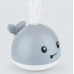Игрушка для ванной Кит с фонтаном Bath Toys светящийся, кит-фонтан для купания с подсветкой