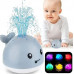 Игрушка для ванной Кит с фонтаном Bath Toys светящийся, кит-фонтан для купания с подсветкой