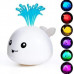 Игрушка для ванной Кит с фонтаном Bath Toys светящийся, кит-фонтан для купания с подсветкой