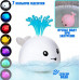 Игрушка для ванной Кит с фонтаном Bath Toys светящийся, кит-фонтан для купания с подсветкой