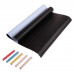Доска стикер для рисования мелом Black Board Sticker 200х45 см с мелками