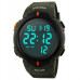 Мужские часы Skmei 1068AG Army Green, наручные часы противоударные
