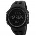 Тактические мужские часы Skmei 1251BK All Black водостойкие наручные кварцевые