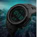 Тактические мужские часы Skmei 1251BK All Black водостойкие наручные кварцевые