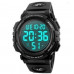 Мужские часы водонепроницаемые тактические Skmei 1258BK Black, наручные часы противоударные