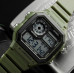 Мужские часы водостойкие с подсветкой Skmei 1299AG Army Green, наручные часы противоударные