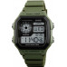 Мужские часы водостойкие с подсветкой Skmei 1299AG Army Green, наручные часы противоударные