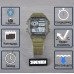 Мужские часы водостойкие с подсветкой Skmei 1299AG Army Green, наручные часы противоударные