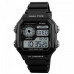 Мужские часы водостойкие с подсветкой Skmei 1299BK Black, наручные часы противоударные