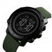 Мужские часы тактические с подсветкой Skmei 1426AGBK Army Green-Black ABS Ring наручные часы противоударные