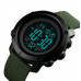 Мужские часы тактические с подсветкой Skmei 1426AGBK Army Green-Black ABS Ring наручные часы противоударные