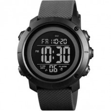 Мужские часы тактические с подсветкой Skmei 1426BKBK Black-Black ABS Ring наручные часы противоударные