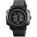 Мужские часы тактические с подсветкой Skmei 1426BKBK Black-Black ABS Ring наручные часы противоударные