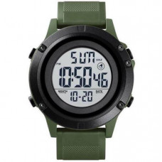 Мужские часы тактические с подсветкой Skmei 1508AGWT Army Green-White наручные часы противоударные