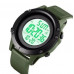 Мужские часы тактические с подсветкой Skmei 1508AGWT Army Green-White наручные часы противоударные
