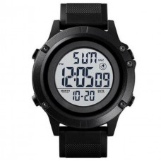 Мужские часы тактические с подсветкой Skmei 1508BKWT Black-White наручные часы противоударные