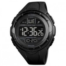Тактические мужские часы Skmei 1656BK Black водостойкие наручные кварцевые противоударные