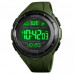 Тактические мужские часы Skmei 1656GN Army Green водостойкие наручные кварцевые противоударные