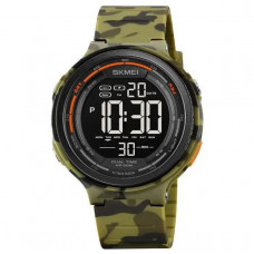 Мужские часы тактические с подсветкой Skmei 1841CMGN Army Green Camo наручные противоударные водостойкие